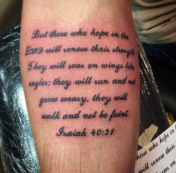 28 Uplifting Bible Verse Tattoo Designs - TattooBlend | Bible verse tattoos,  Bible quote tattoos, Verse tattoos