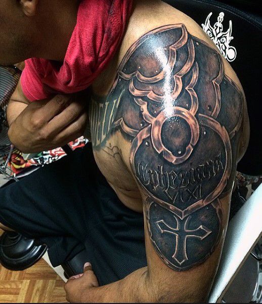 93 Armor Tattoo Designs for Men