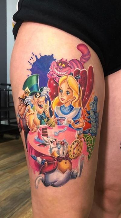 Alice in Wonderland Tattoo