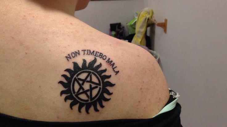 anti-possession tattoo by RectangularTriangle