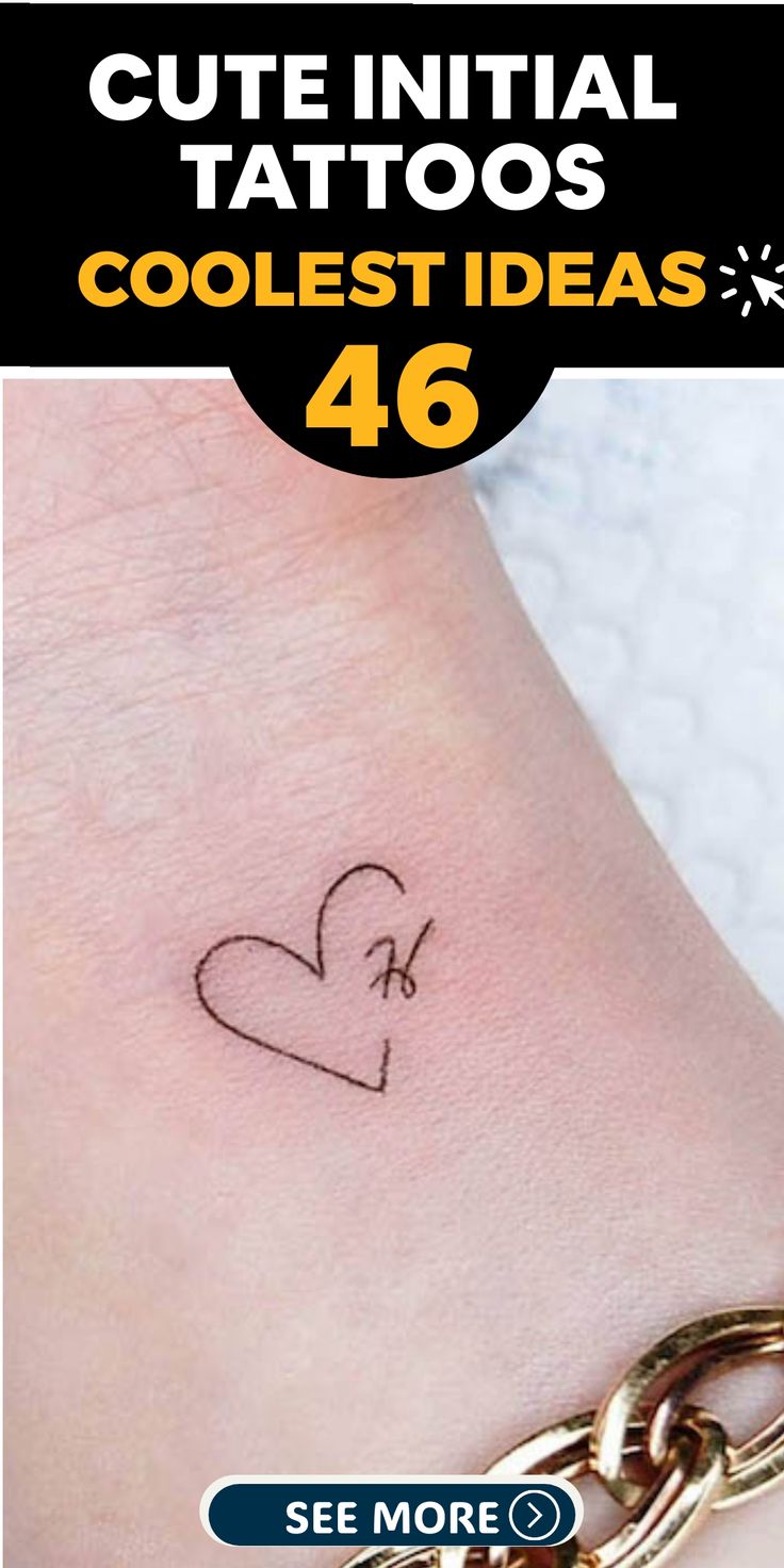 46 Unique Initial Tattoos For Men and Women | Trending Tattoo Ideas