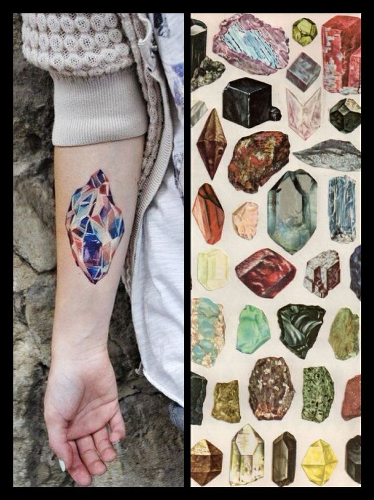 Pin by Jordan Steele on Ink :) | Rock tattoo, Lavender tattoo, Crystal  tattoo