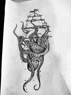 Pirates of the Caribbean Ship Tattoo