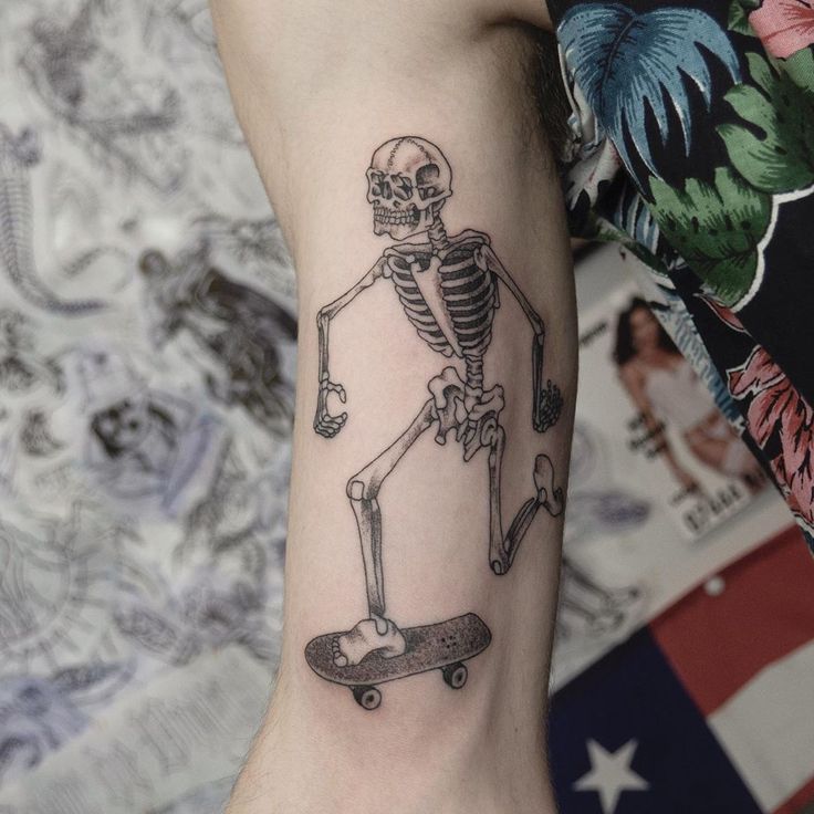 101 Amazing Skeleton Tattoos For 2024!