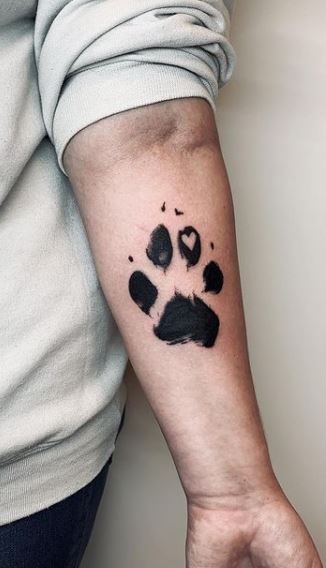 30 Paw Print Tattoos / Ideas, Designs & Pictures - Tattoo Me Now