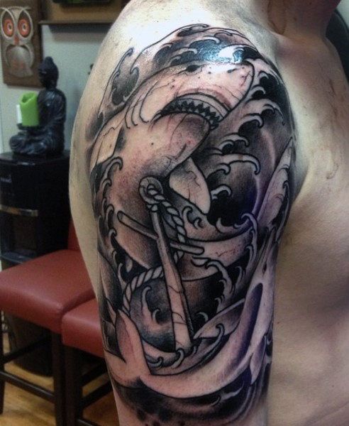 90 Shark Tattoo Designs for Men