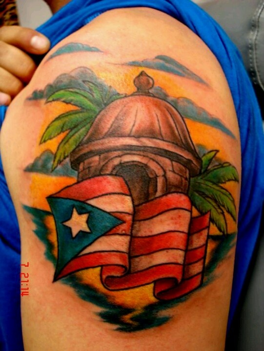 Beautiful puerto rico tat