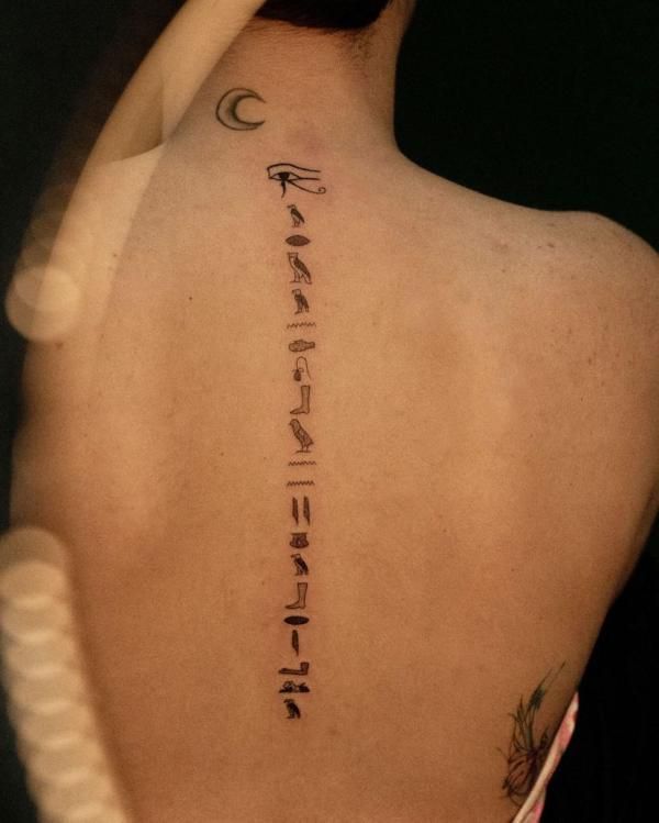 50 Egyptian Hieroglyphics Tattoo Designs with Meaning | Art and Design