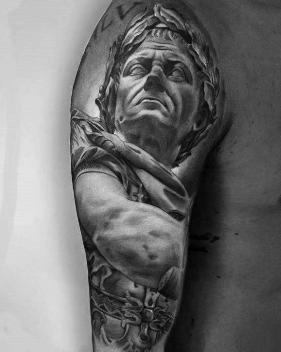 60 Classic Roman Statue Tattoo Designs for Men