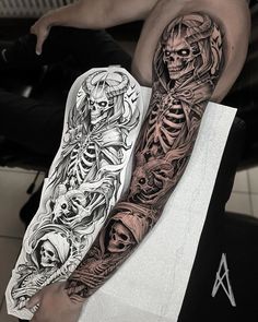 Evil Sleeve Tattoos for Men