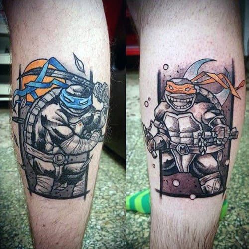 70 Epic Teenage Mutant Ninja Turtle Tattoo Designs for Men