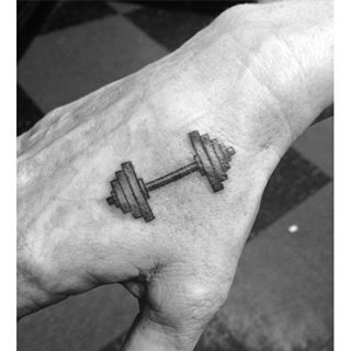 dumbbell tattoo designs