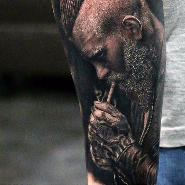 90 Black Ink Tattoo Designs for Men