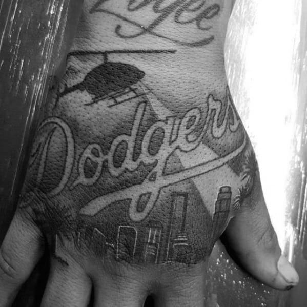 60 Striking Los Angeles Dodgers Tattoos for Men
