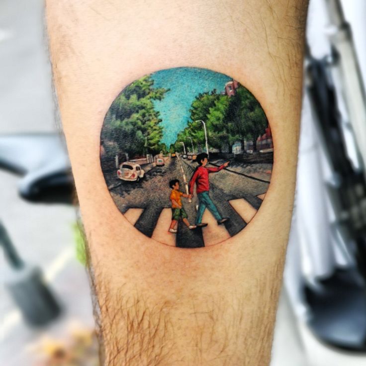 Beatles Tattoo | Beatles tattoos, Tattoos, Leaf tattoos