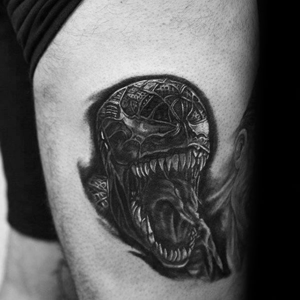 57 Venom Tattoo Designs for Men