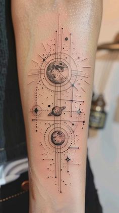 Small Astronomy Tattoo