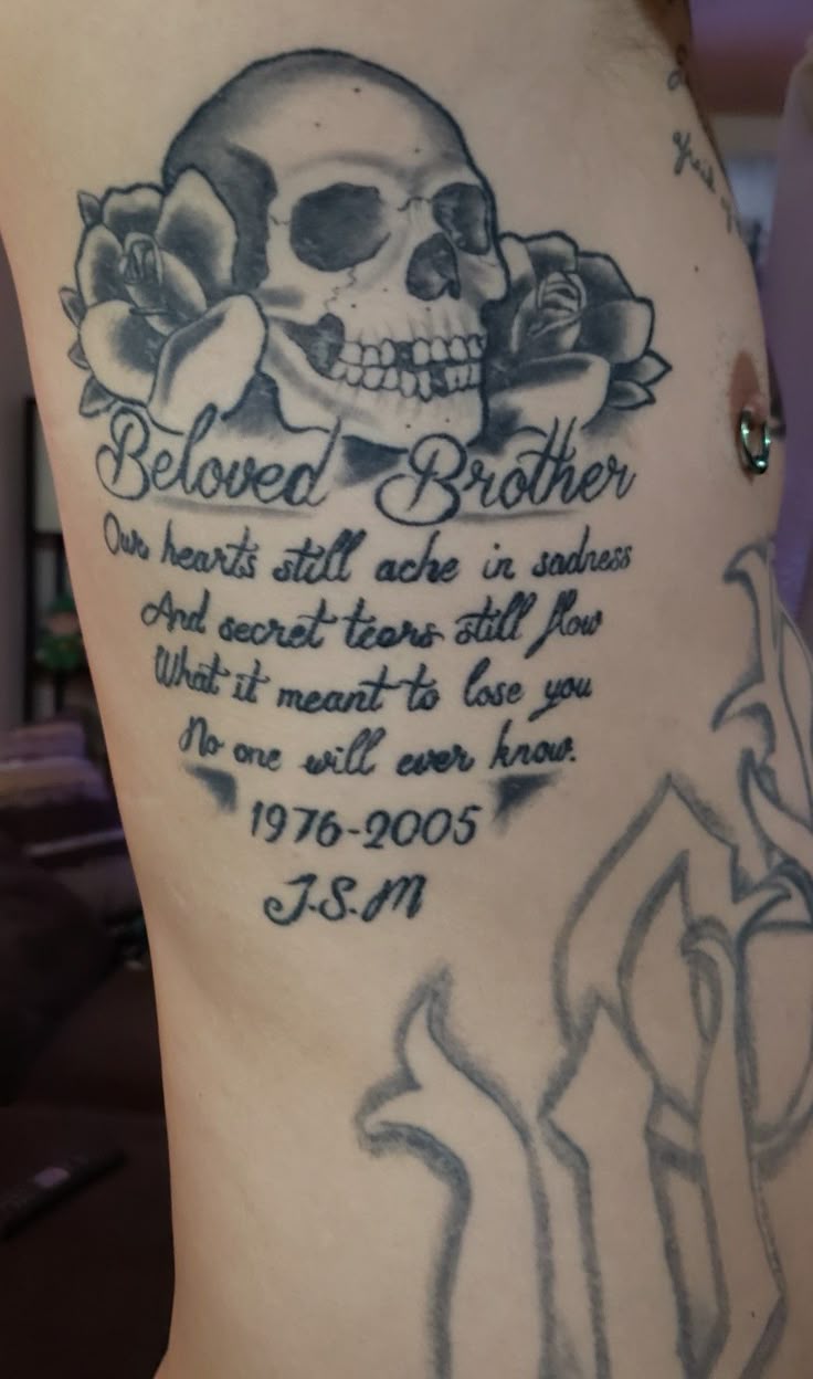 Pin by Tabitha Root on Tatoos | Memorial tattoo quotes, Brother tattoos,  Brother memorial tattoo
