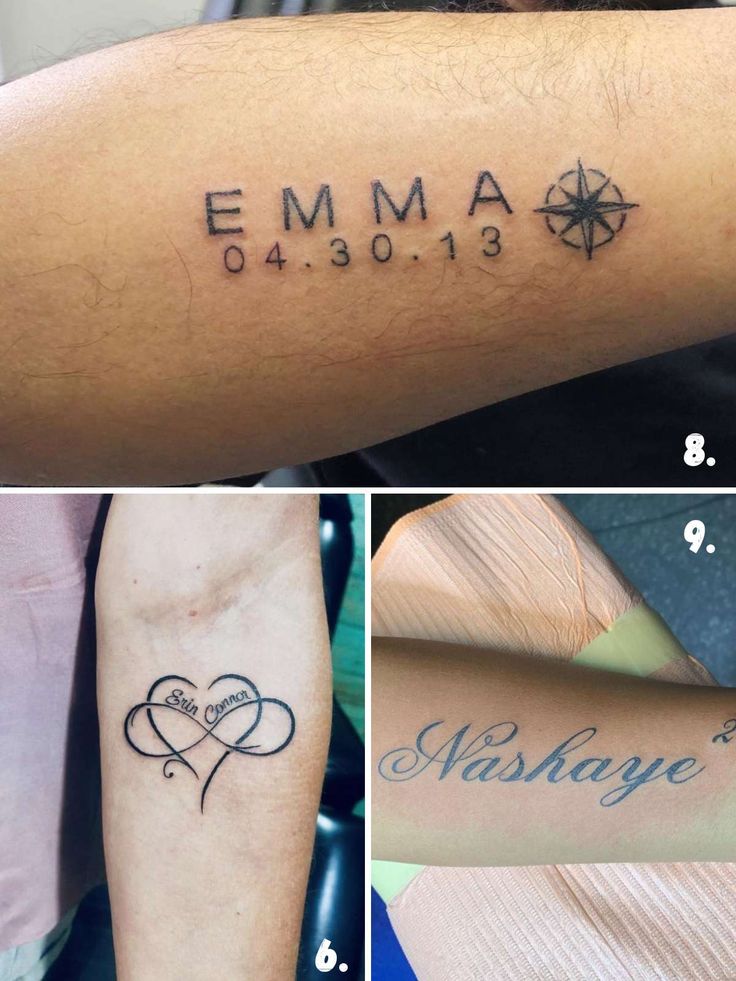 79 Sweetest Kids Name Tattoos & Baby Name Ideas