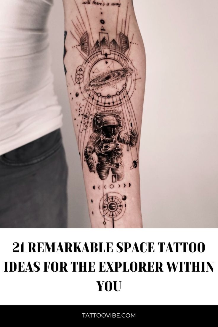 21 Remarkable Space Tattoo Ideas For The Explorer Within You