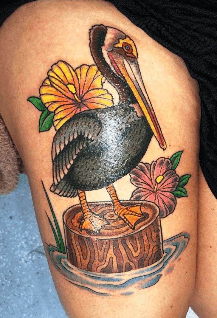 Pelican Tattoo Design Ideas Images