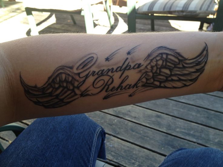 My third tattoo in memory of my grandfather.