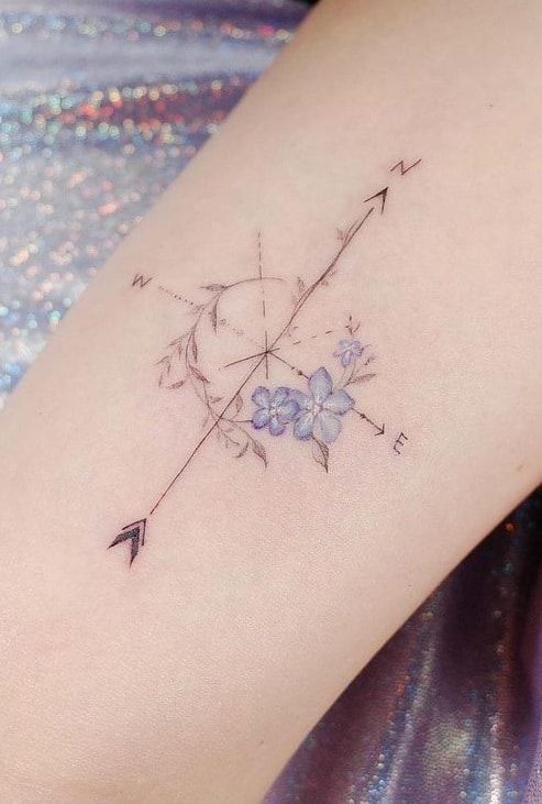 20+ Unique Compass Rose Tattoo Ideas