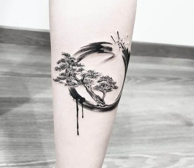 Bonsai tree tattoo by Ilaria Tattoo Art | Post 27548