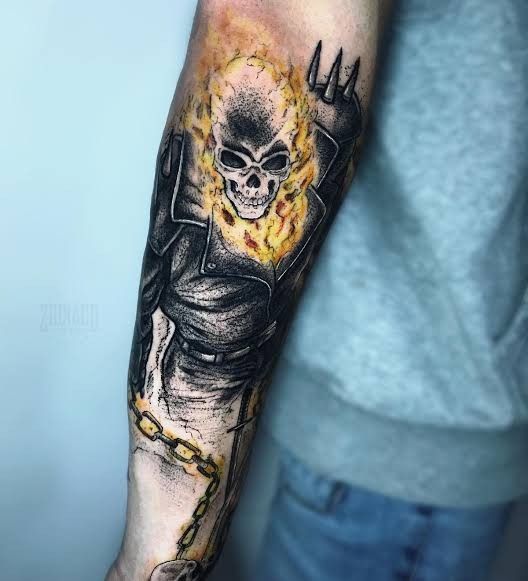 Ghost rider tattoo