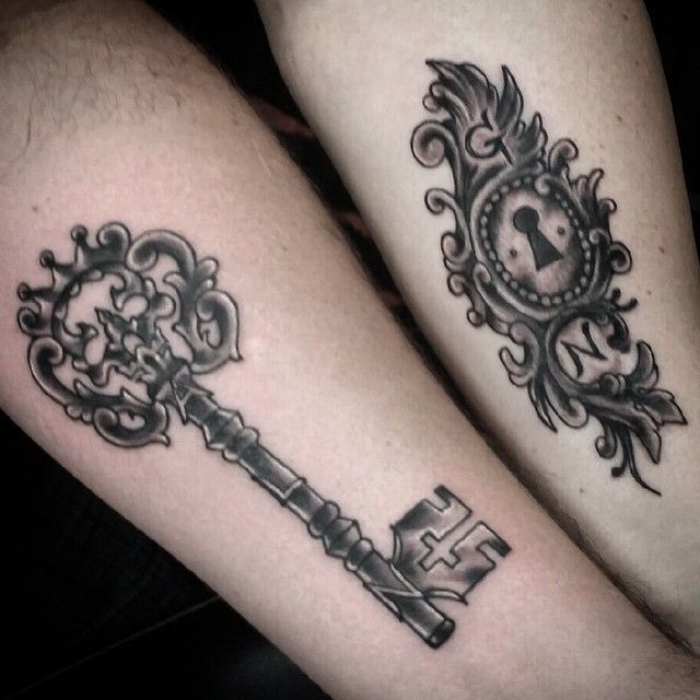 20 Matching Lock and Key Couple Tattoos - TattooBlend