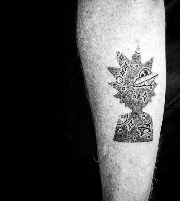 63 Epic Rick and Morty Tattoo Designs for Men