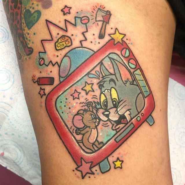 25+ Tom And Jerry Tattoo Ideas For Cartoon Fans