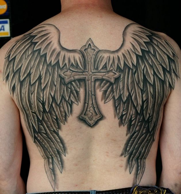 24 Angel Wings Tattoos And Their Deep Spiritual Connection - TattoosWin