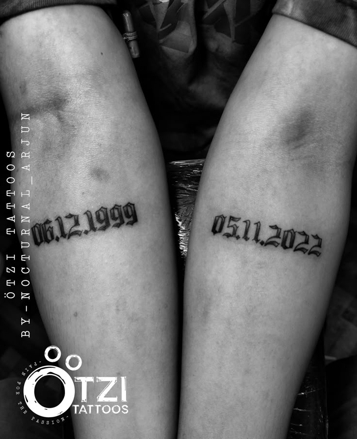 Mark Your Moment: Inspiring Date of Birth Tattoo Designs