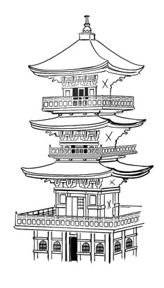 Discover 10 Pagoda and Japanese Temple Tattoo Ideas | pagoda drawing, samurai tattoo sleeve, chinese tower tattoo and more