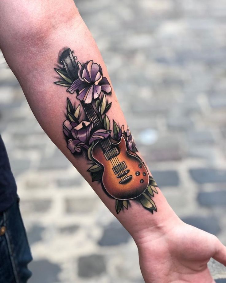 101 Amazing Guitar Tattoos For 2024