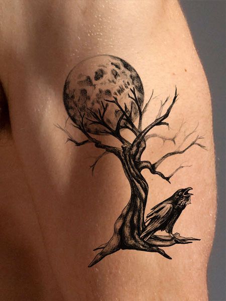 Creepy Tree Tattoo