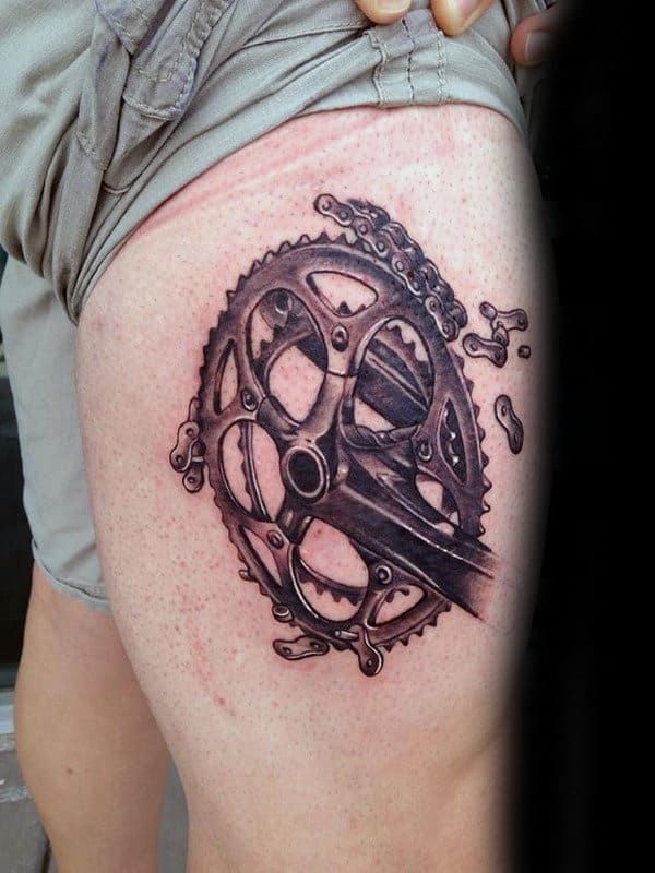 40 Sprocket Tattoo Designs for Men