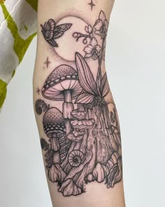 13 Fairy garden tattoo ideas | garden tattoos, mushroom tattoos, sleeve  tattoos