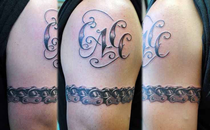 Bike chain tattoo
