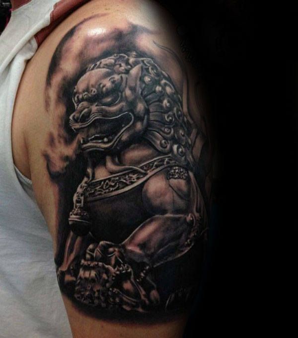 100 Foo Dog Tattoo Designs for Men