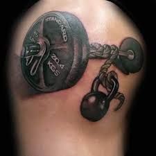 Image result for dumbbell tattoo designs