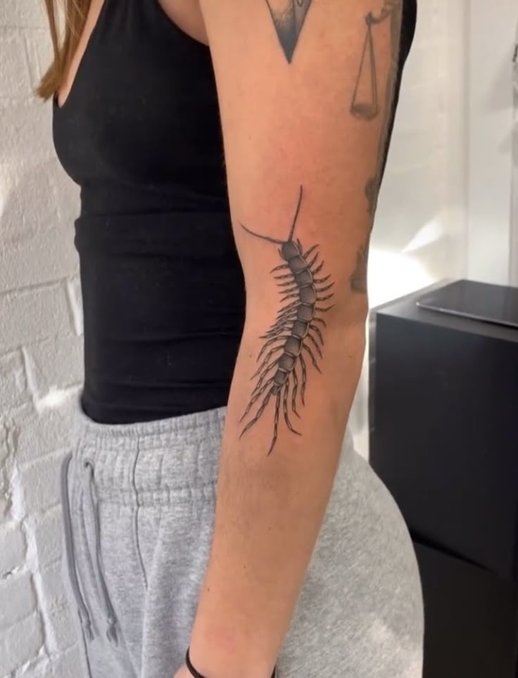 Centipede tattoo