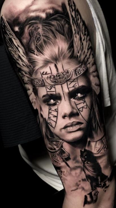 35 Amazing Valkyrie Tattoos That You Must See - Tattoo Me Now