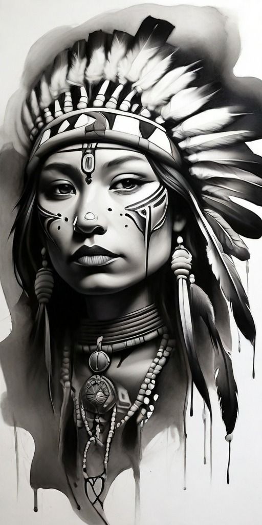 NATIVE AMERICAN INDIAN TATTOO DESIGN