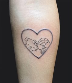 Hello Kitty Tattoo Thigh