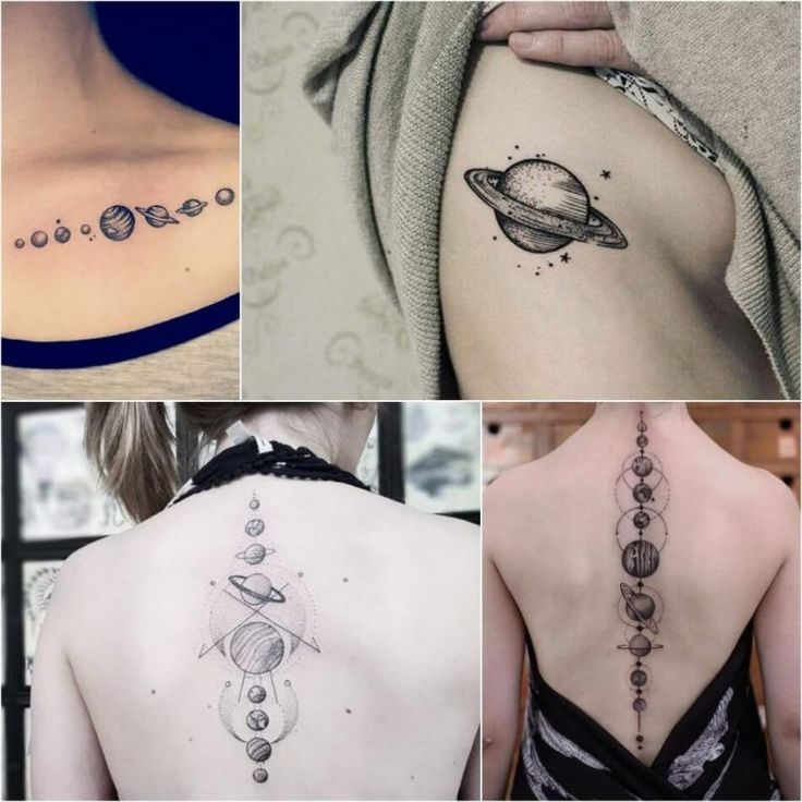 Space Inspired Tattoos - Planet Tattoo Ideas for Men and Women