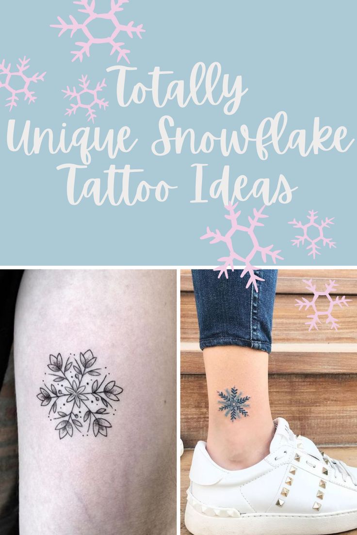 43 Unique Snowflake Tattoo Ideas