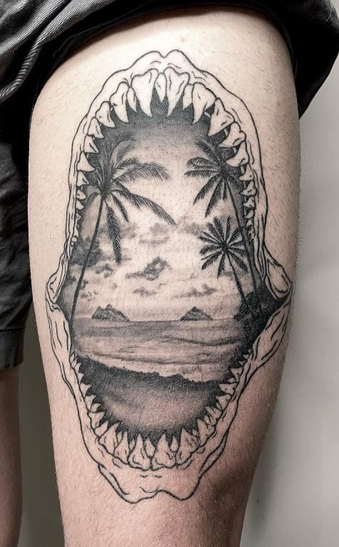 150 Jaw Dropping Shark Tattoos, Ideas & Meanings - Tattoo Me Now