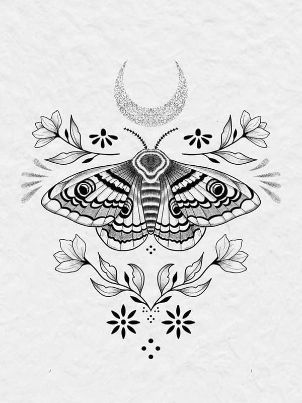 Best Summer 20+ Moth Tattoo Ideas 2023 → Tracesofmybody.com → Best Tattoo  Ideas